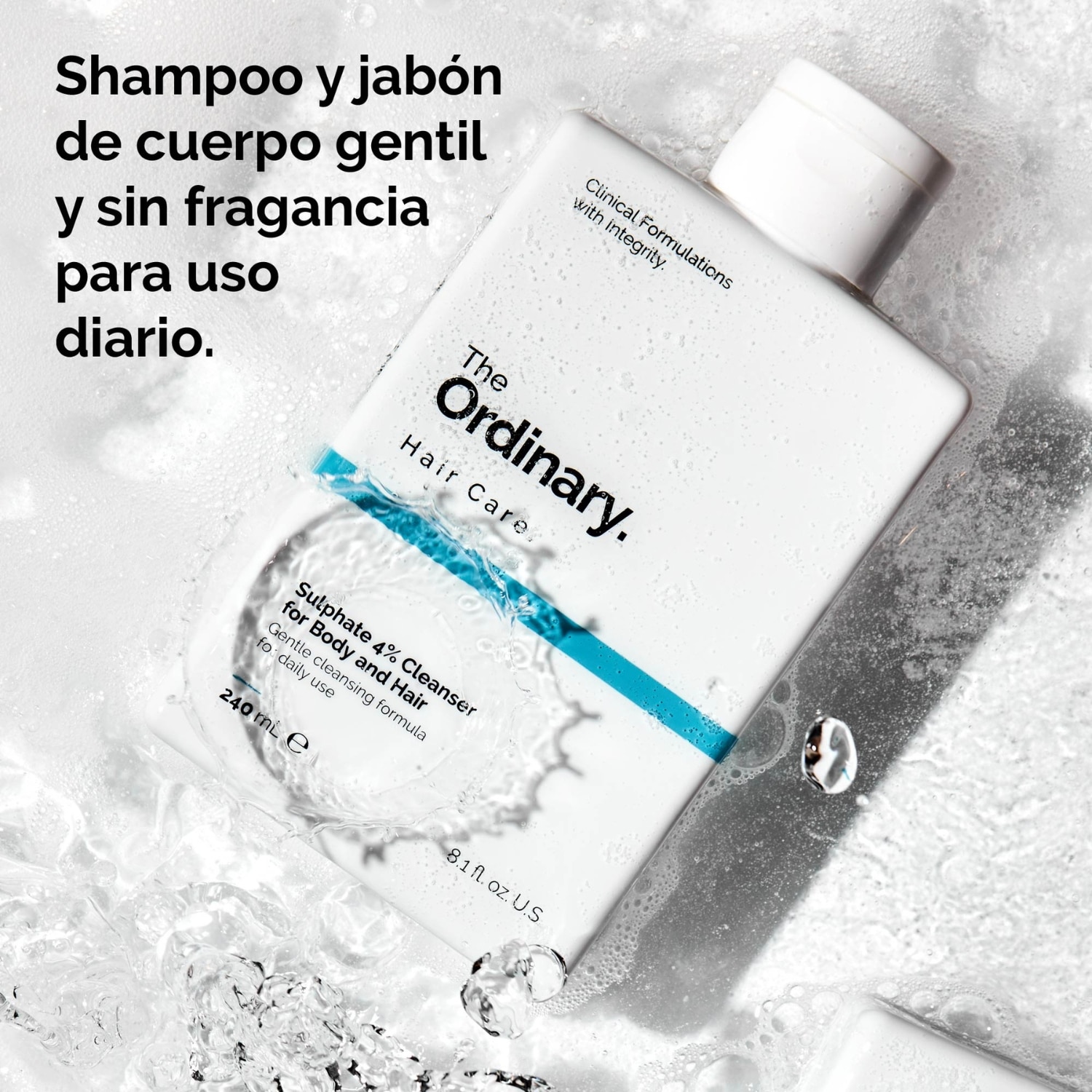 SULPHATE 4% CLEANSER FOR BODY AND HAIR (LIMPIADOR CON SULFATO AL 4% PARA CUERPO Y CABELLO)